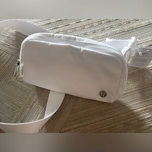 NWT winter white lululemon belt bag